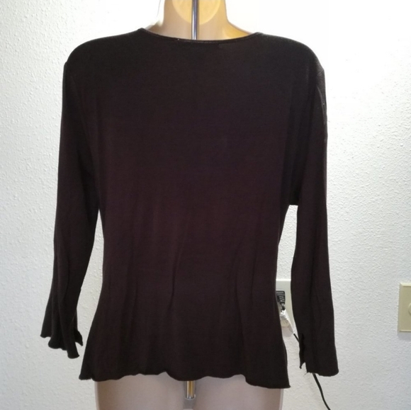 For the Republic Stretch Knit Jeweled Top - Picture 4 of 6